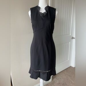 Like New The Limited Black Cocktail Dress with Lace Detail. Sleeveless. Size 2